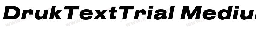 DrukTextTrial Medium字体转换